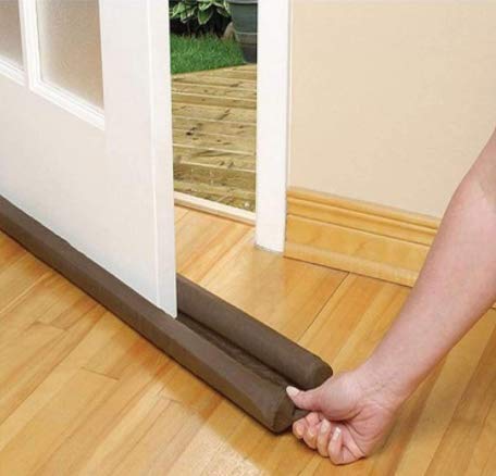 Radiant Door Dust Air Sound Stopper For Home (Size-36), Brown