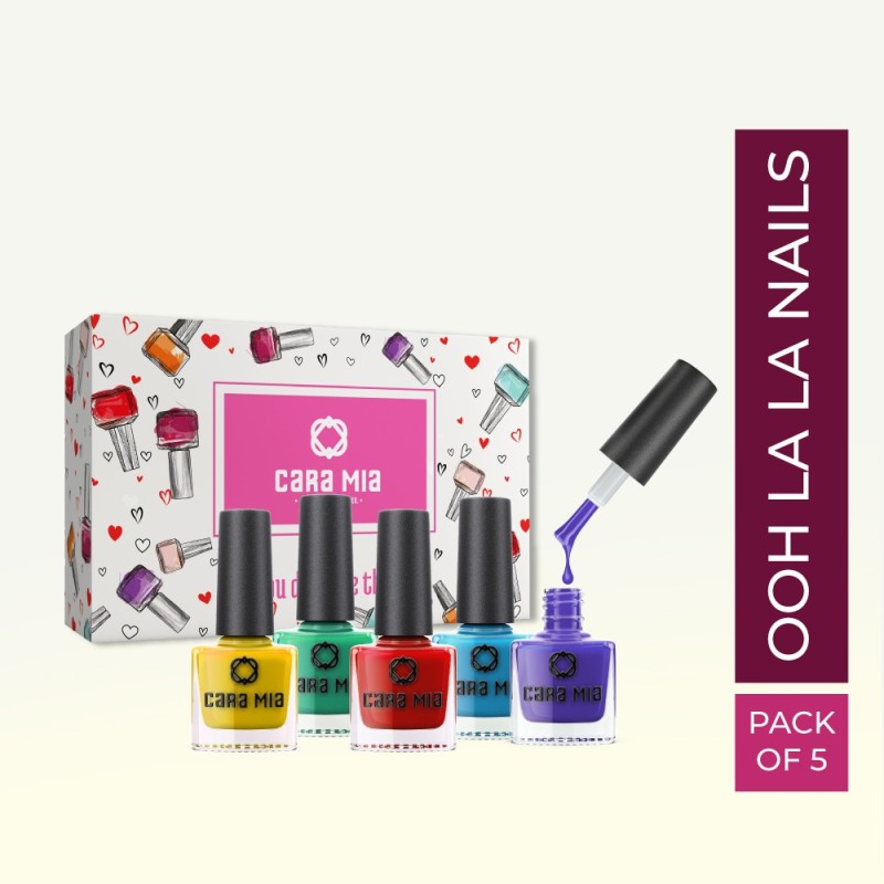 Cara Mia By Flipkart Ooh La La Nails Enamel Nail Polish Multicolor