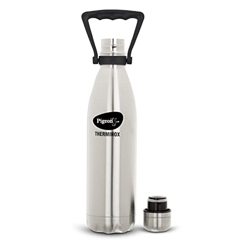 Pigeon By Stovekraft Aqua Therminox Stainless Steel Vaccum Insulated Water Bottle With Copper Coating Inside For Better Hot And Cold Retention (1000 Ml)
