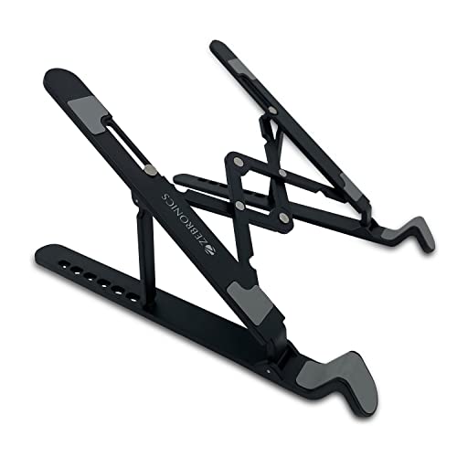 Zebronics-Ns1500 Laptop Stand Featuring Foldable Design, Anti-Slip Silicone Rubber Pads, Supports Maximum Of 5Kgs Weight Tabletop