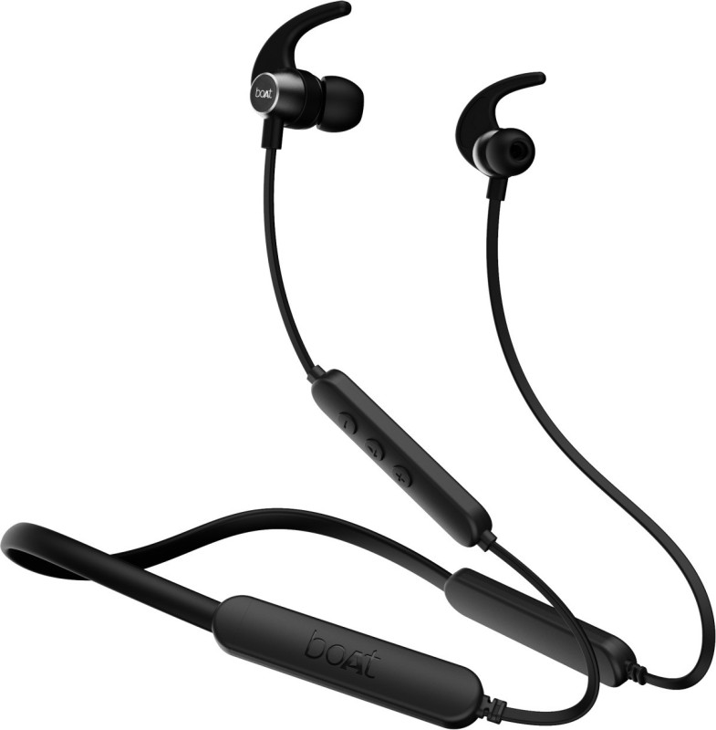 Boat Rockerz 255 Pro+ /258 Pro+ With Asap Charge And Upto 60 Hours Playback Bluetooth Headset(Active Black, In The Ear)