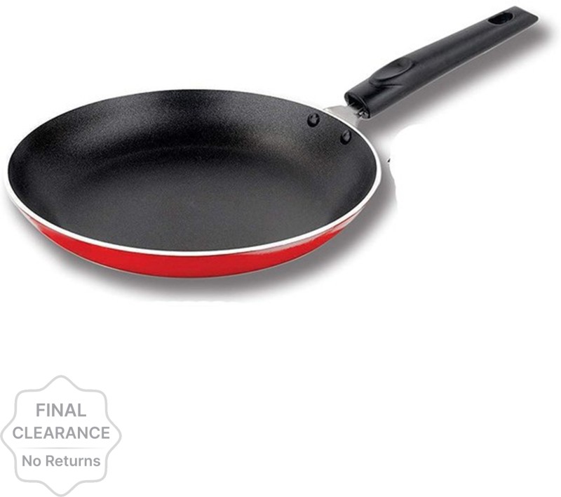 Nirlon Non-Stick Kitchen Utensil Mini Frying Pan, Red/ Black Non-Stick Coated Cookware Set(Aluminium, 1 – Piece)