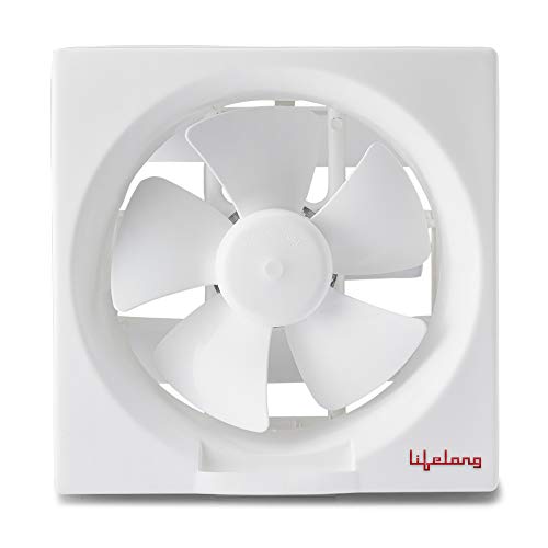 Lifelong 200 Mm Exhaust Fan For Home, Kitchen And Bathroom (White), Medium