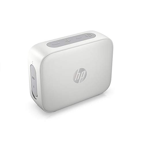 Hp 350 Bluetooth Speaker With Noise Reduction Built In Microphone Ip54 Dust And Water Resistance, Silver (2D804Aa)