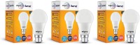 Wipro 10 W Standard B22 LED Bulb(White, Pack of 3)