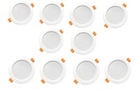 MVL 10W Led Ceiling down light white pack of 10 Ceiling Light Ceiling Lamp(White)