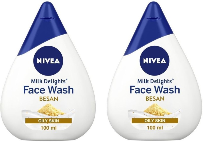 Nivea Milk Delights Fine Gramflour For Oily Skin 100Ml Face Wash(200 Ml)