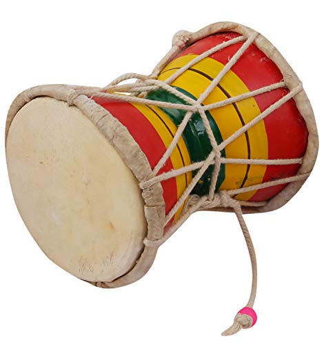 Juarez Nawaab 12.7 Cm (5 Inch) Damru Hand Percussion Handmade Indian Musical Instrument