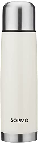 Amazon Brand – Solimo Stainless Steel Insulated 24 Hours Hot Or Cold Bottle Thermos Flask, 1000 Ml, Off White