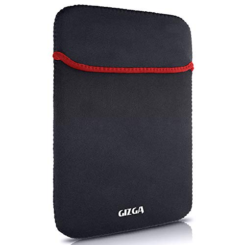 Gizga Essentials 14.1 Inches Neoprene Protective Reversible Sleeve For Laptopss, Notebook, Netbook, Chromebook, Microsoft Surface, Apple Macbook Air And Macbook Pro Devices (35.81 Cm, Black, Red)