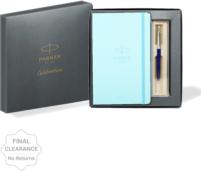 Parker Celebration 2022 Diary + Jotter Standard Ball Pen Gift Set(Pack Of 2, Blue)