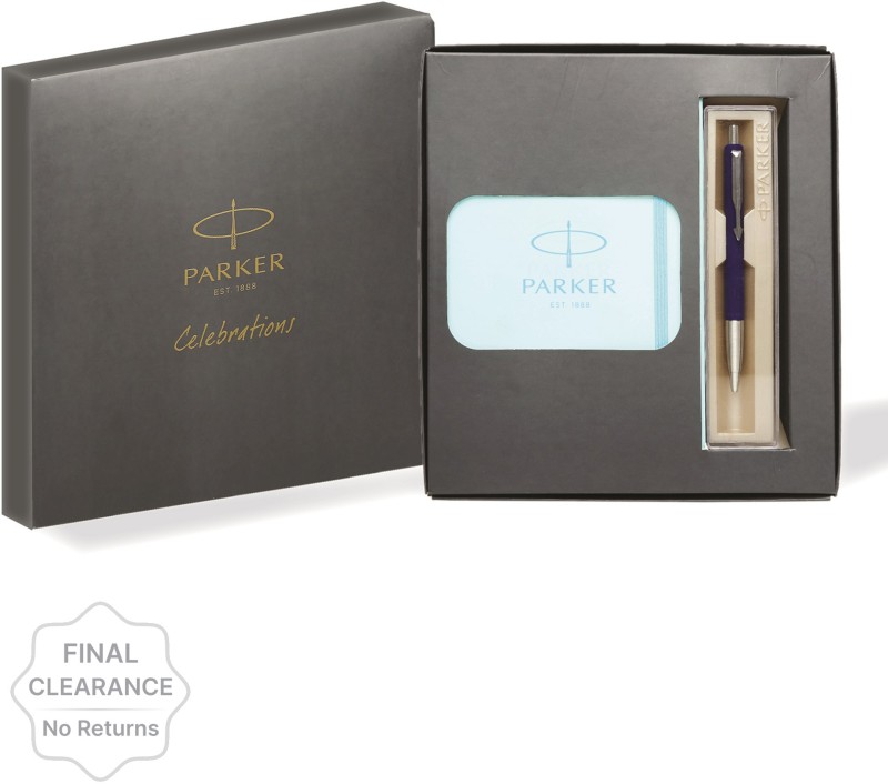 Parker Celebrations Diary With Vector Standard Ball Pen Regular Gift Set Ruled 312 Pages(Blue)