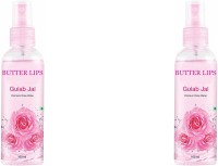 Butter Lips 100% Organic & Natural Premium Rose Water For Face & Skin (No Alcohol, Chemical & Paraben Free ) (100 ml) Pack of 2(200 ml)