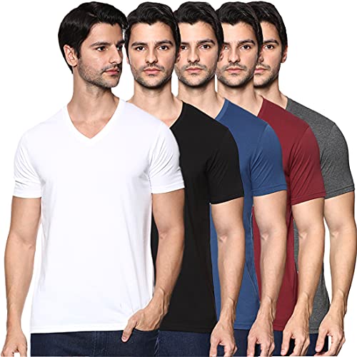 Oobani Men’S Solid Regular Tshirt&Polo (Ob1W21Mhk092_Black/Navy/Anthramilange/White/Maroon S)