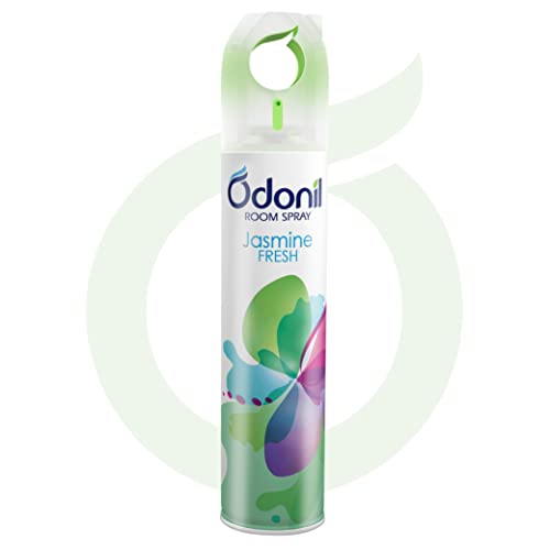 Odonil Room Air Freshner Spray, Jasmine Fresh – 220 Ml | Nature Inspired Fragrance For Home & Office | Long Lasting Fragrance