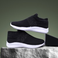 Kraasa CozySock 2.0 Walking Shoes For Women(Black)