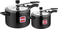 UCOOK Super combo innner lid Hard Anodised Pressure cooker without separator 3 L, 5 L Pressure Cooker(Hard Anodized)