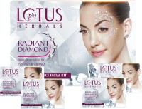 LOTUS Radiant Diamond Cellular Radiance Facial Kit (( 37g*4 ))(4 x 37 g)