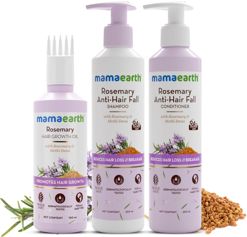 Mamaearth Rosemary Hair Fall Control Kit(3 Items In The Set)