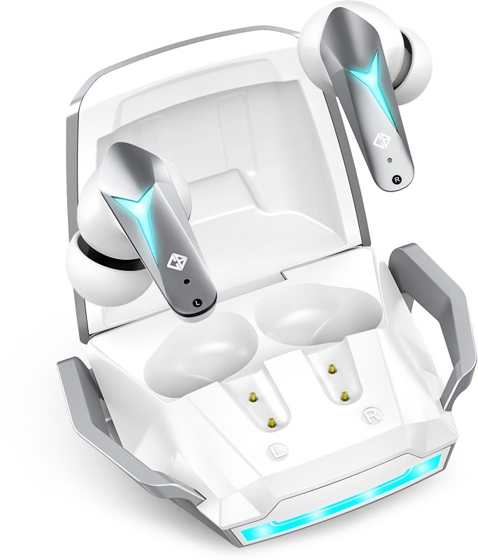Cosmic Byte Cosmobuds X200, Bt 5.3, 40 Hrs, 38Ms, God Mode™, Enc, Ipx5, Voice Assistant Bluetooth Headset(White, True Wireless)