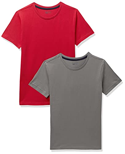 Amazon Brand – Symbol Baby-Boy’S Regular Fit T-Shirt (Pag 504_Grey & Red 2-3 Years)