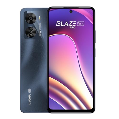 Lava Blaze Pro 5G (Starry Night, 8Gb Ram, 128Gb Storage)| 50 Mp Ai Camera |120 Hz Fhd+ Display | 33W Fast Charger | Upto 16 Gb Expandable Ram