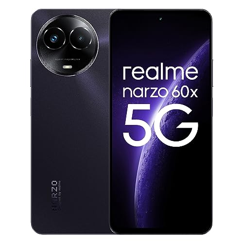 Realme Narzo 60X 5G(Nebula Purple 4Gb, 128Gb Storage) Up To 2Tb External Memory | 50 Mp Ai Primary Camera | Segments Only 33W Supervooc Charge