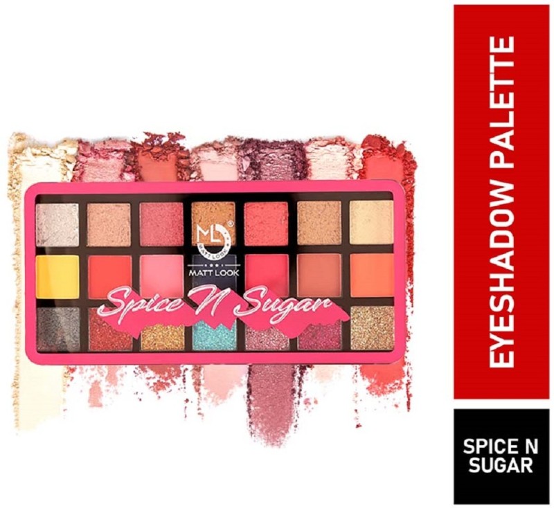 Mattlook Spice N Sugarultra Professional Eyeshadow Palette, Multicolor-01, 21Gm 21 G(Multicolor-01)