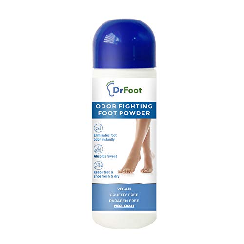 Dr Foot Odor Fighting Foot Powder Eliminates Foot Odor Instantly, Keeps Feet Shoes Fresh & Dry – 100Gm