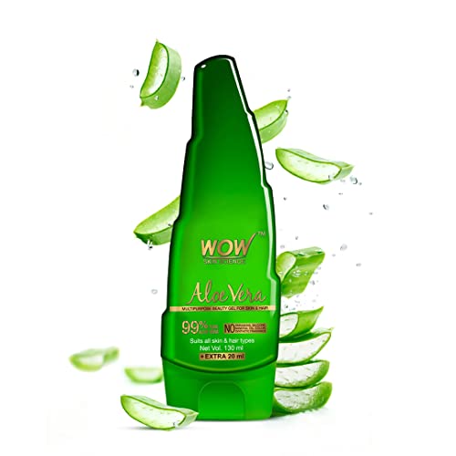 Wow Skin Science 99% Pure Aloe Vera Gel For Face, Skin & Hair – 150Ml | Ultimate Gel For Glowing Skin | For Both Men And Women
