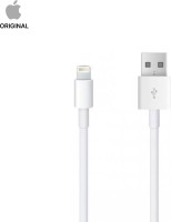 Apple MD819ZM/A Lightning to USB Cable (2 m) Lightning Cable(Compatible with Mobile, White, One Cable)