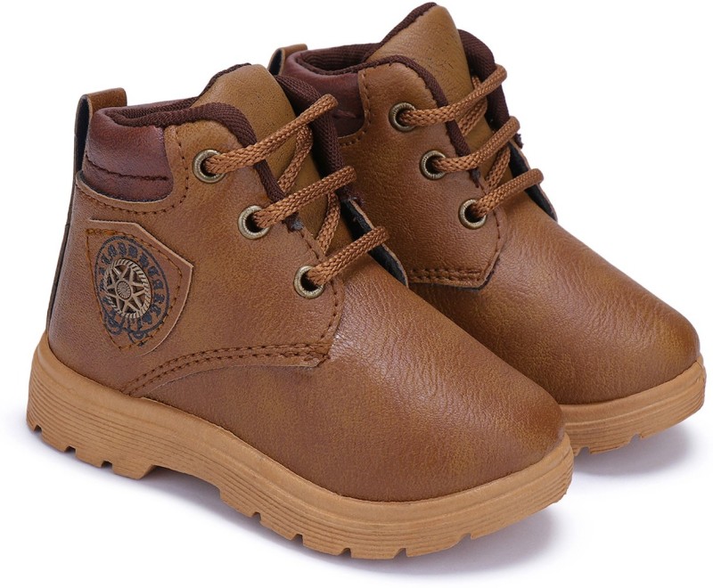 Bersache Boys Lace Sneakers(Tan)