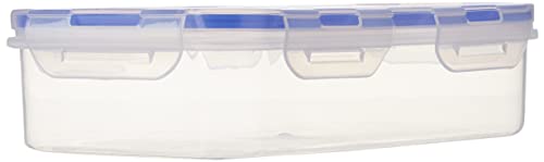 Aristo Lock & Fresh 220 With Partition Airtight Container -900 Ml, Transparent Clear (22.5 X 13.5 X 6.5Cm)