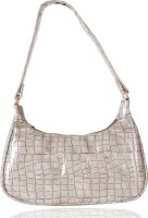 A ALNA Grey Shoulder Bag Shoulder Bags for Women Mini Handbags with Croc Pattern