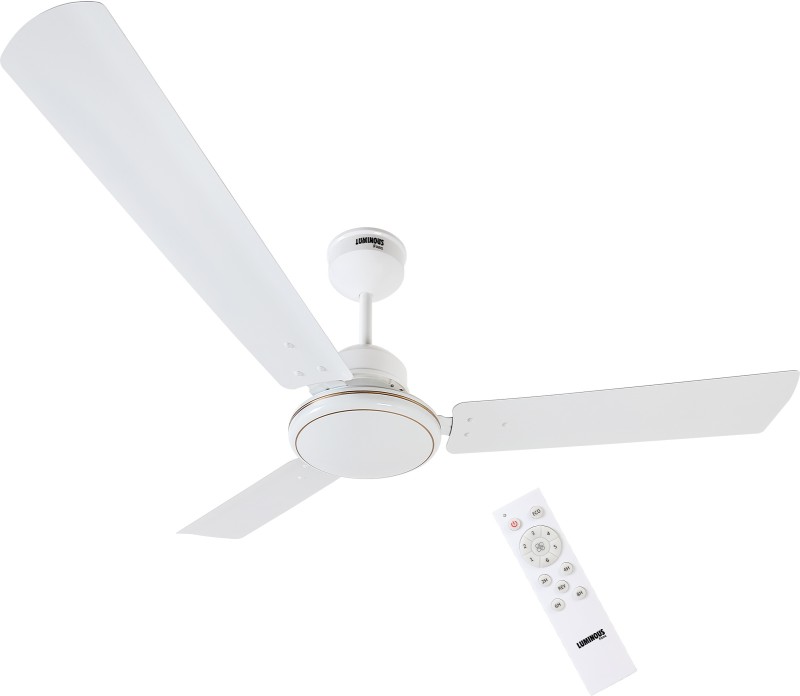 Luminous Josh Bldc 5 Star 1200 Mm Bldc Motor With Remote 3 Blade Ceiling Fan(White, Pack Of 1)