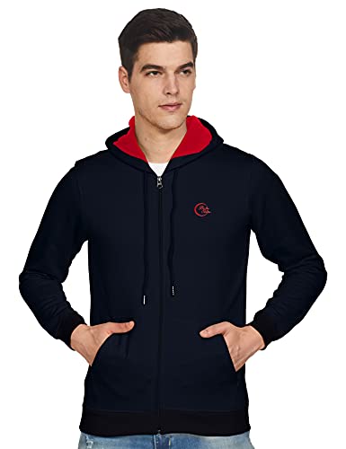 Lawman Pg3 Men’S Cotton Hooded Neck Sweatshirts (Lw-Swt-Ct-Spt-1 Fshdy Nv_Navy_L)