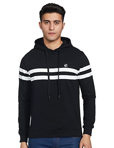 Ruf & Tuf Men’S Cotton Blend Crew Neck;Hooded Neck Pullover Sweater (Rtmepss20042Z01003_Black_S)