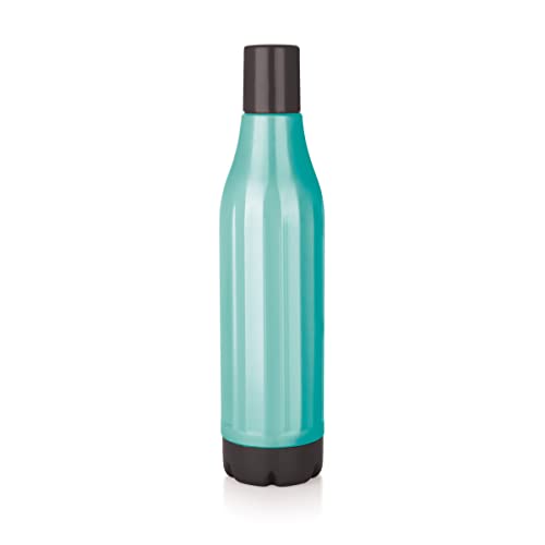 Attro Sky Splash 800 Super Pu Insulated Hot & Cold Water Bottle, Portable & Leak-Proof Cap, Easy To Cary Use For Travel, Office, School & Gym, 670Ml – Sky Blue