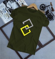 FastColors Boys Printed Cotton Blend T Shirt(Green, Pack of 1)