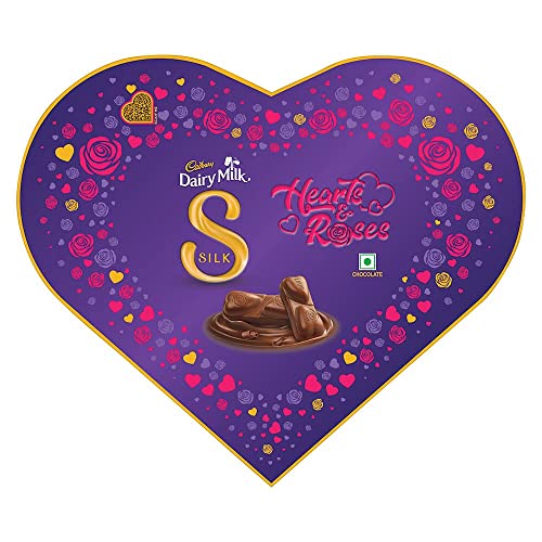 Cadbury Dairy Milk Silk Heart Shaped Chocolate Box, 153G