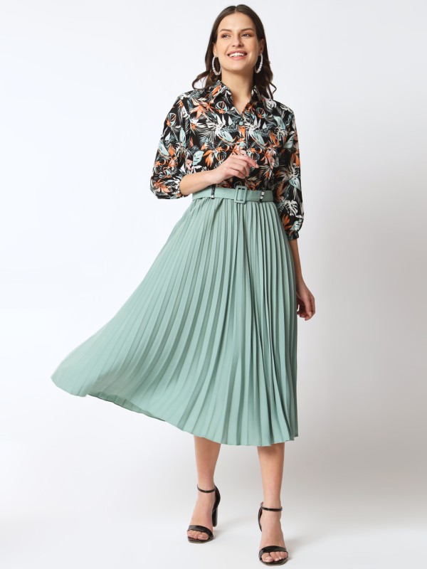 Zwerlon Women A-Line Multicolor Dress