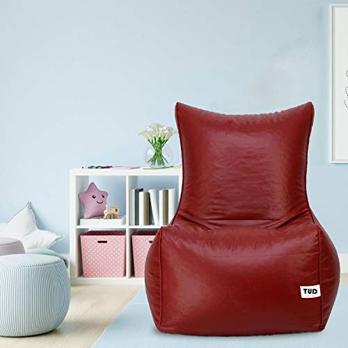 Tud Chair Style Bean Bag Xxxl Bean Bag Filled (With Beans) Colour – Maroon, Standard (Tudchxxxlf_Ma)
