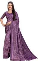 Vimla Printed, Floral Print Bollywood Art Silk Saree(Purple)