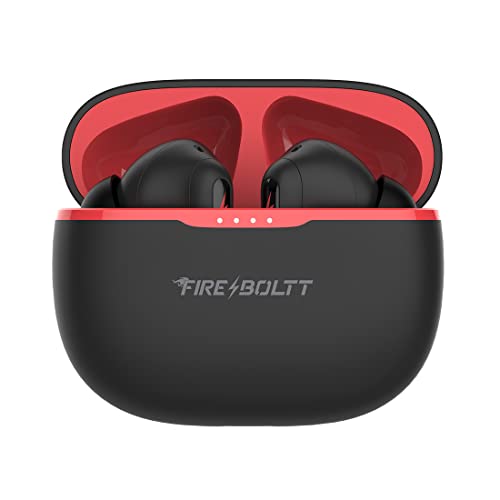 Fireboltt Fire Pods Ninja Pro 402 Tws Earbuds With Enhanced Enc, Bluetooth V5.1, 25 Hours Of Playtime, Voice Assistant, And Fire Charge Type-C Charging (Black)