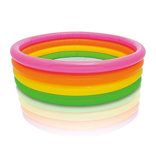 Intex Pa Toys 4 Rings Baby Pool (Multicolour, 66″ X 18″, 56441Np)