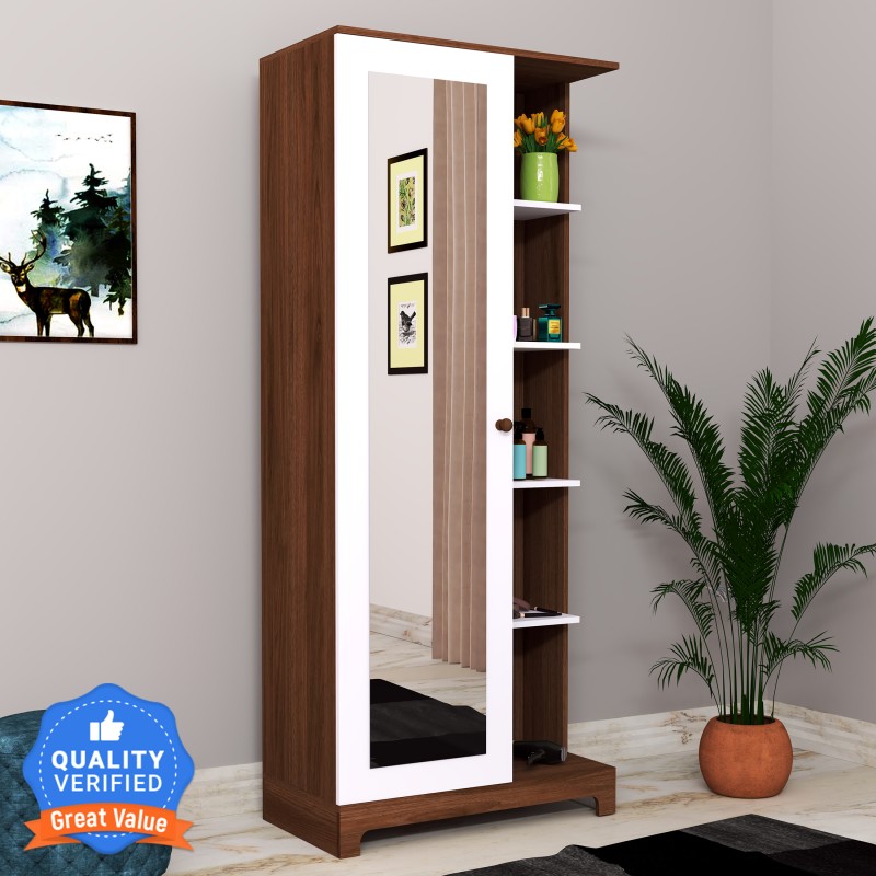 Trevi Divine Engineered Wood Dressing Table(Finish Color – , Milky Teak, Knock Down)