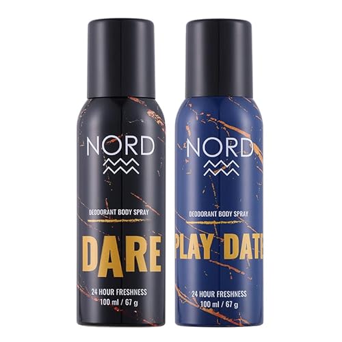 Nord Deodorant Body Spray For Men – Dare And Play Date 100 Ml Each (Pack Of 2), Diwali Combos, Gift Sets, Deodorant Combo Sets, Combo Sets