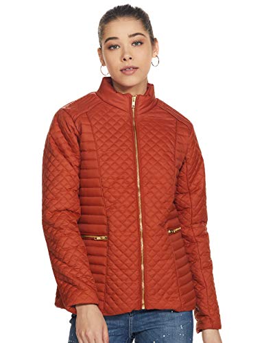 Amazon Brand – Eden & Ivy Women’S Jacket Quilted Jacket Brown Rust S
