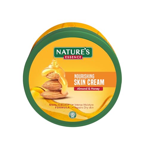 Nature’S Essence Almond & Honey Nourishing Skin Cream, 400Ml |Intense Moisturization & Radiance In Just 5 Seconds |Rejuvenates & Hydrates Dry Skin | For Dry & Dull Skin