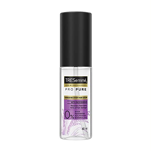 Tresemme Pro Pure Damage Recovery Serum 60Ml, With Fermented Rice Water, Sulphate Free & Paraben Free, For Damaged Hair